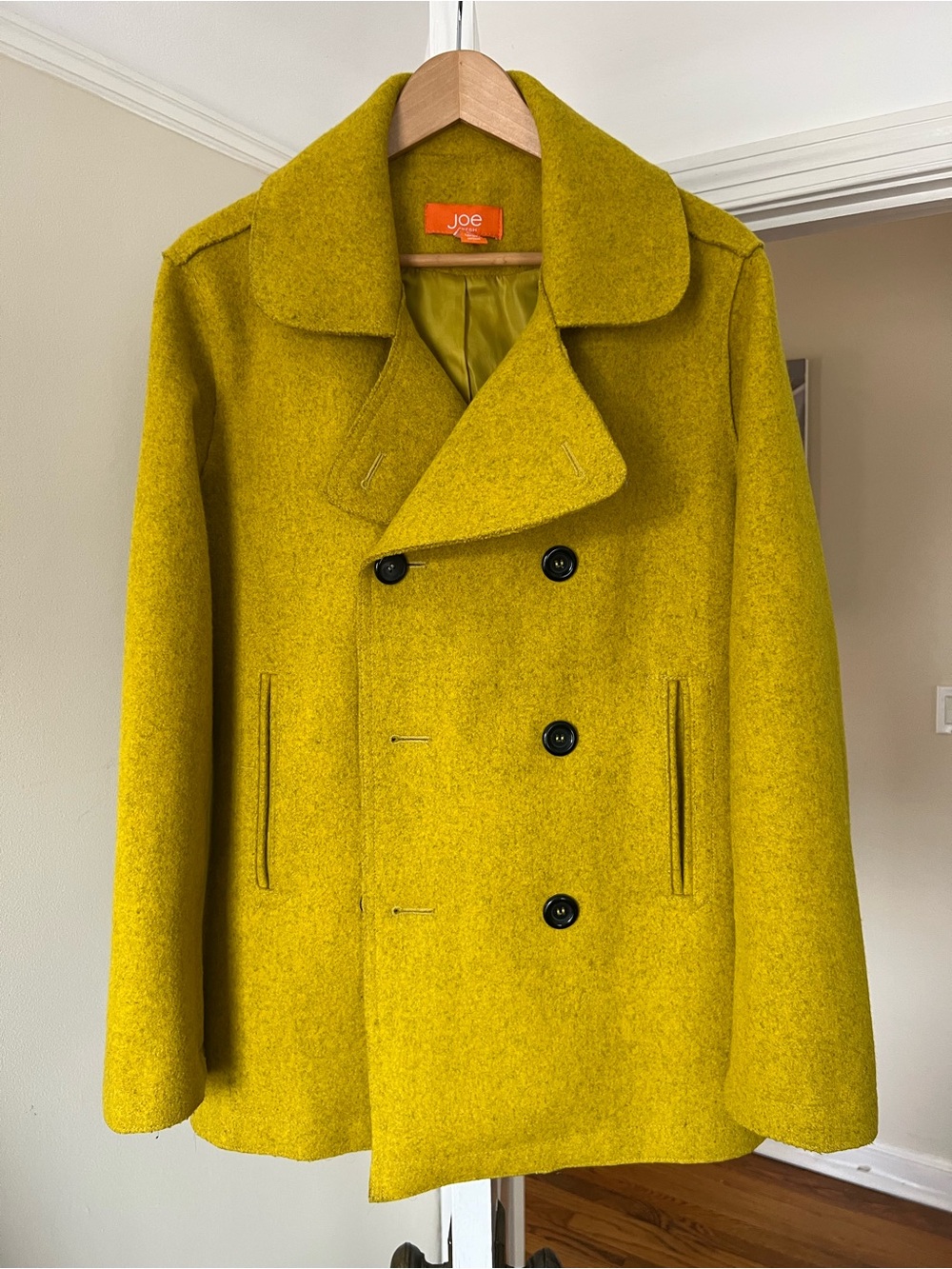 Neon Mustard Peacoat
